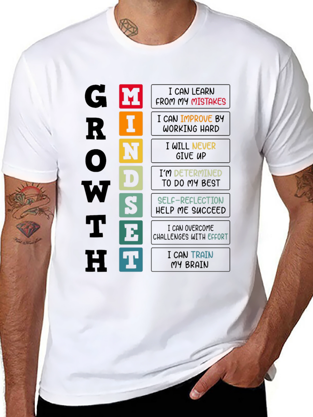 Growth Mindset T-Shirt - Motivational Tee