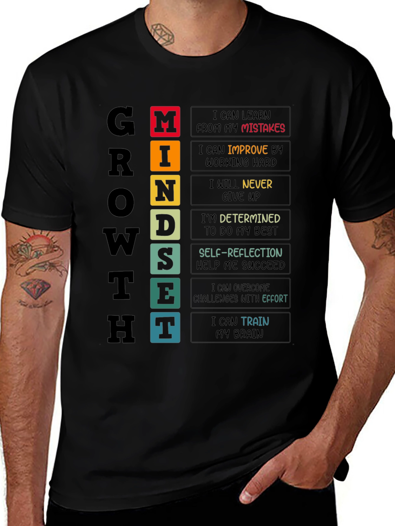 Growth Mindset T-Shirt - Motivational Tee
