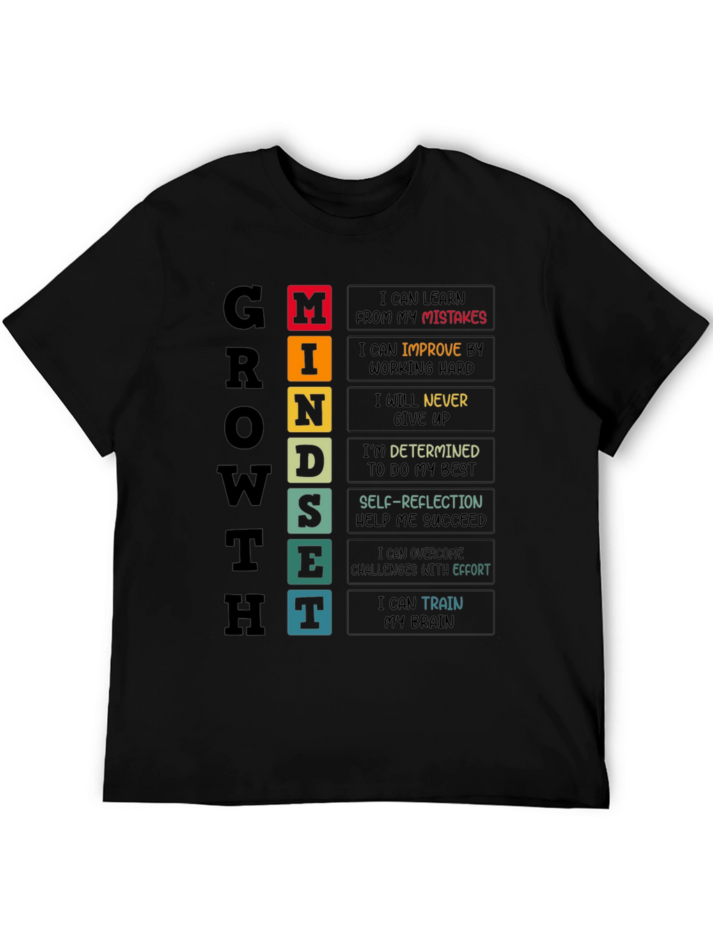 Growth Mindset T-Shirt - Motivational Tee