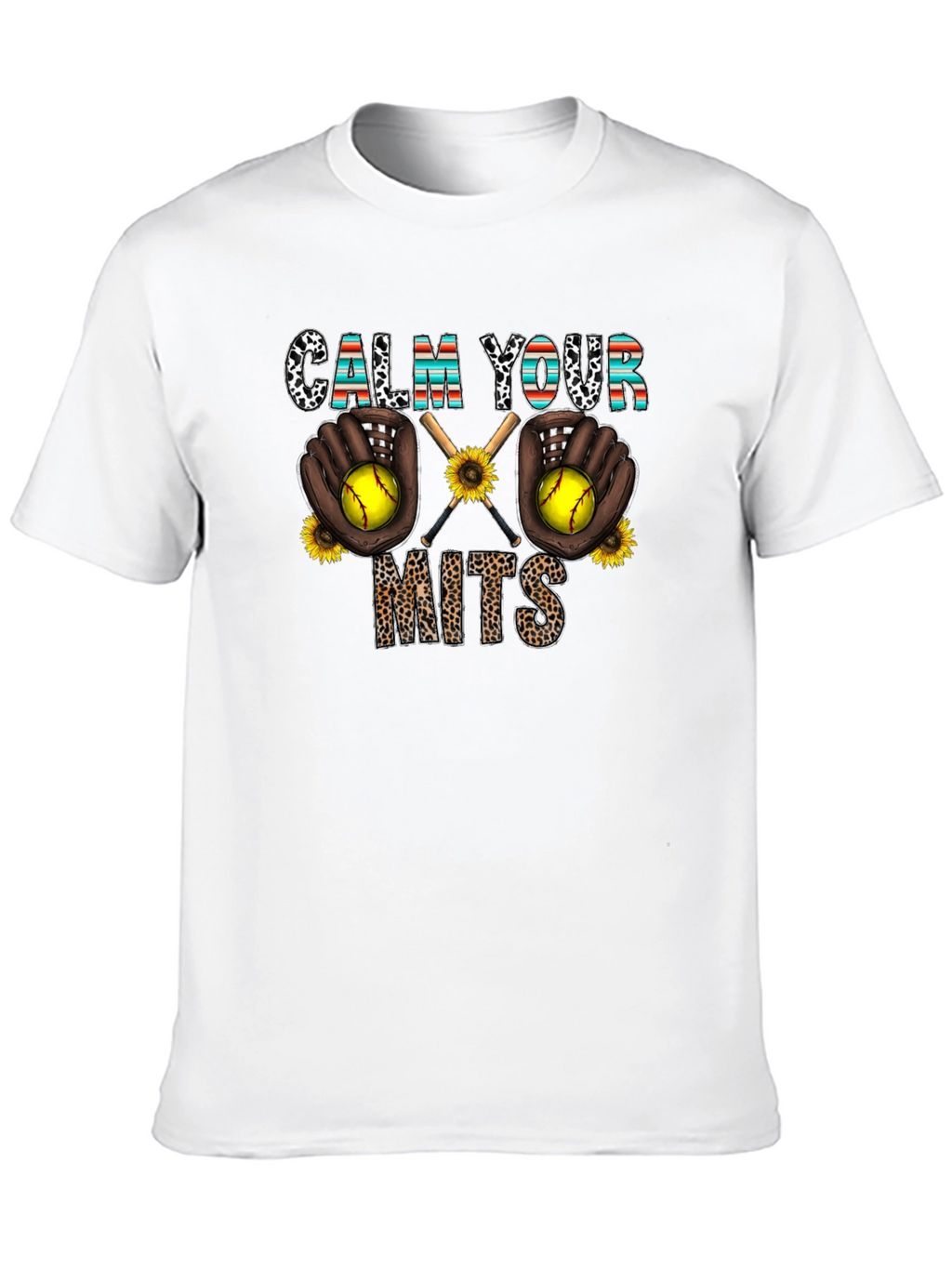 Calm Your Mits Softball Graphic Tee