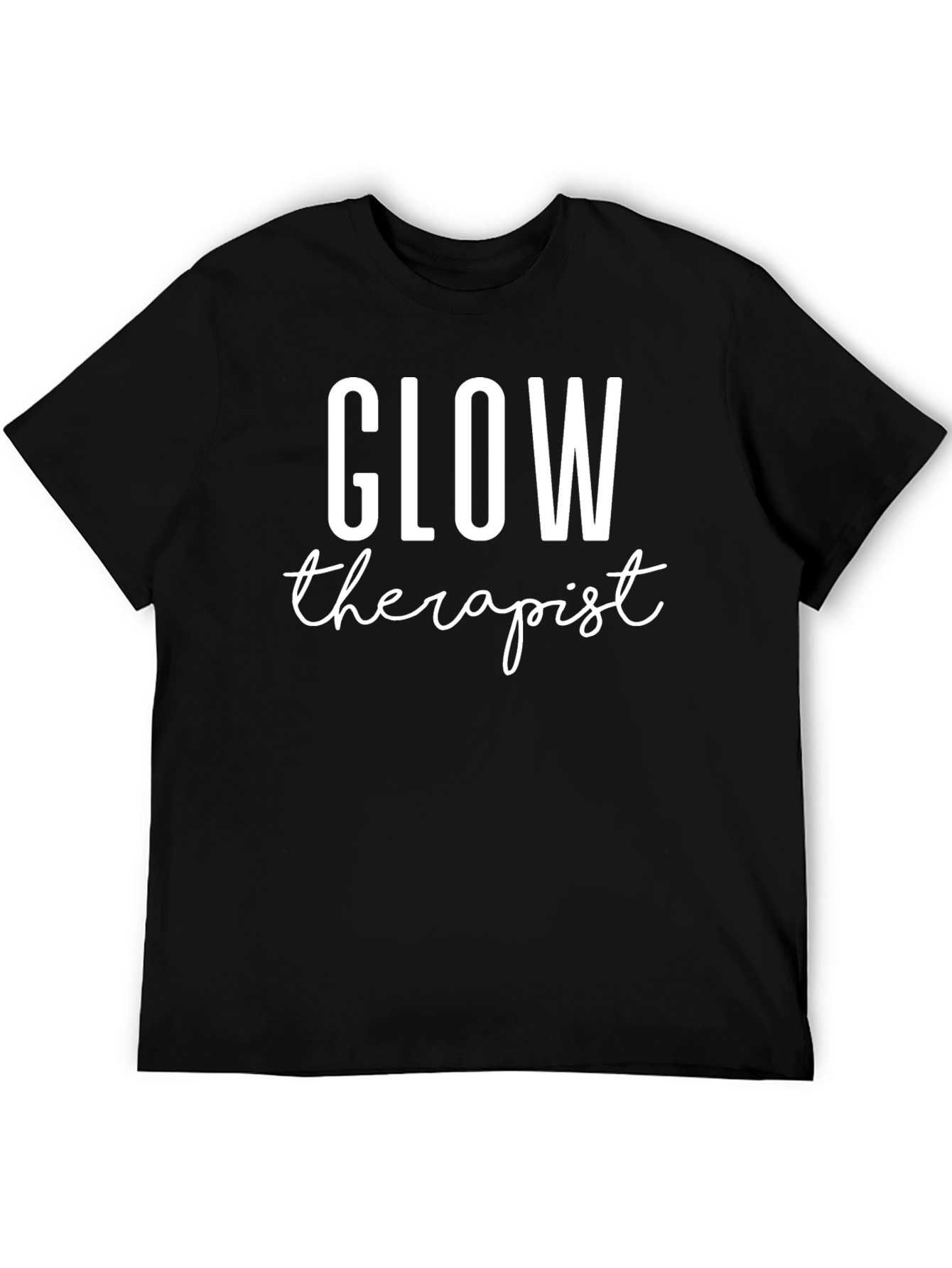Glow Therapist Graphic T-Shirt - Unisex Black Tee