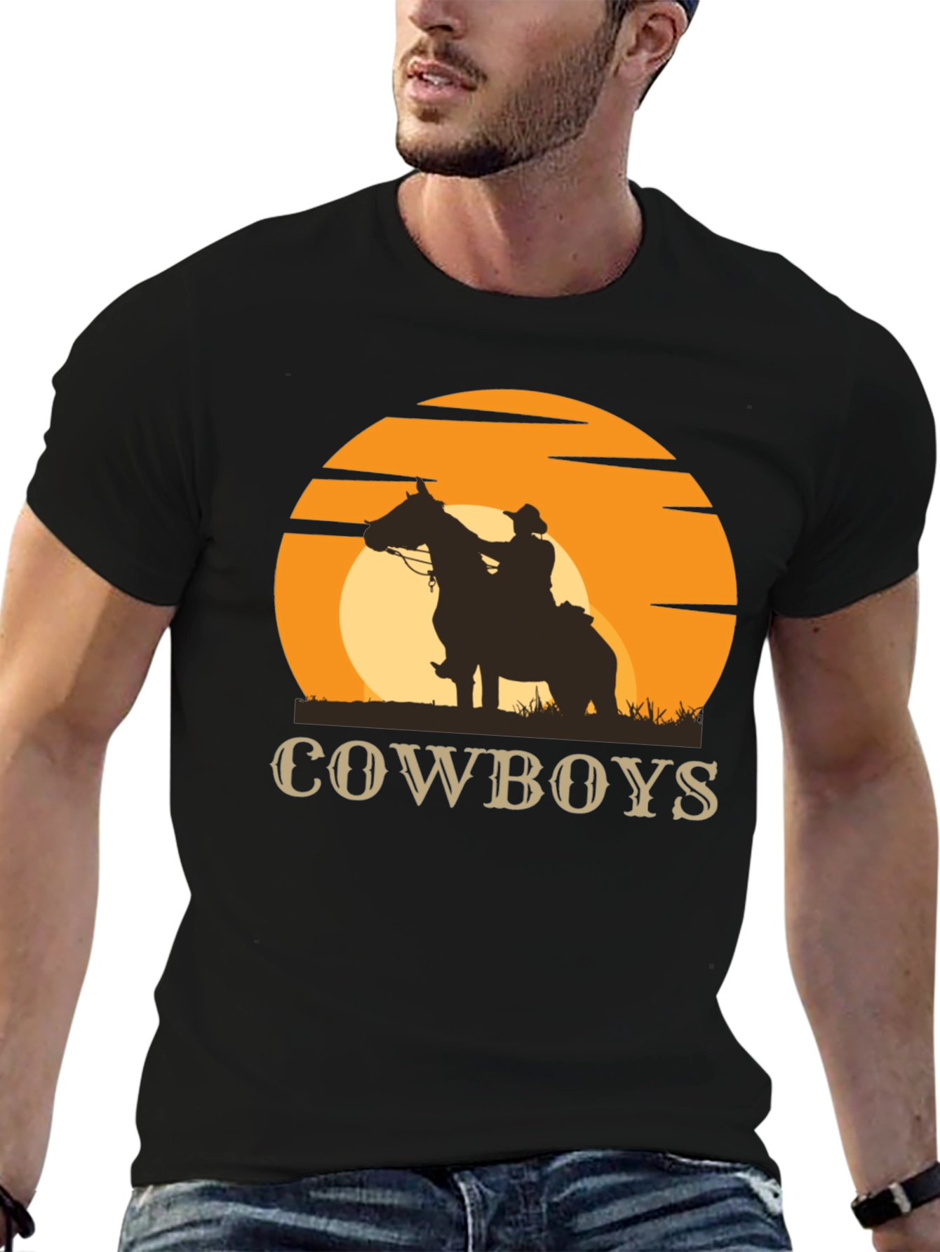 Cowboys Sunset Graphic Tee