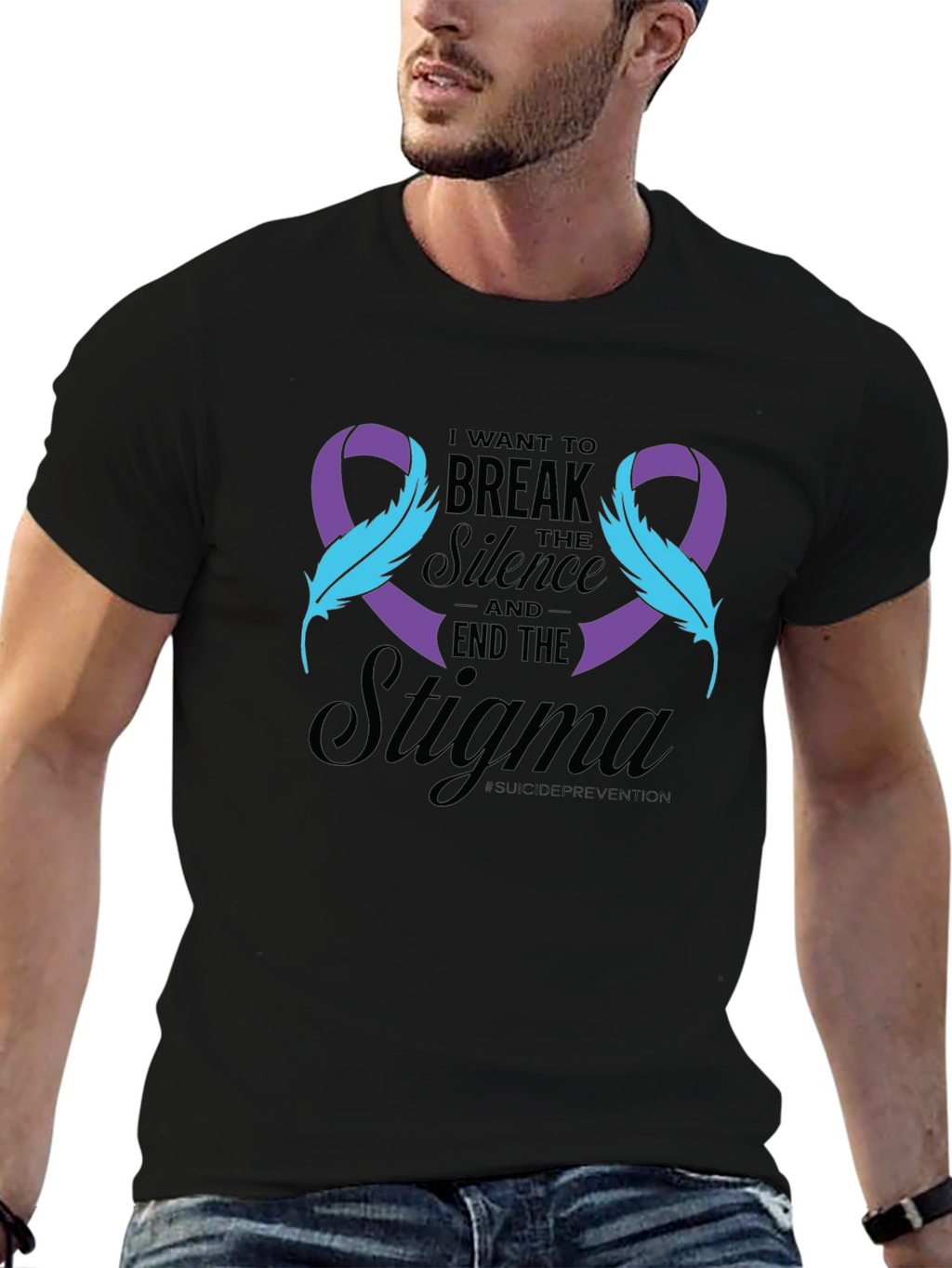 Break the Silence Suicide Awareness Ribbon Tee