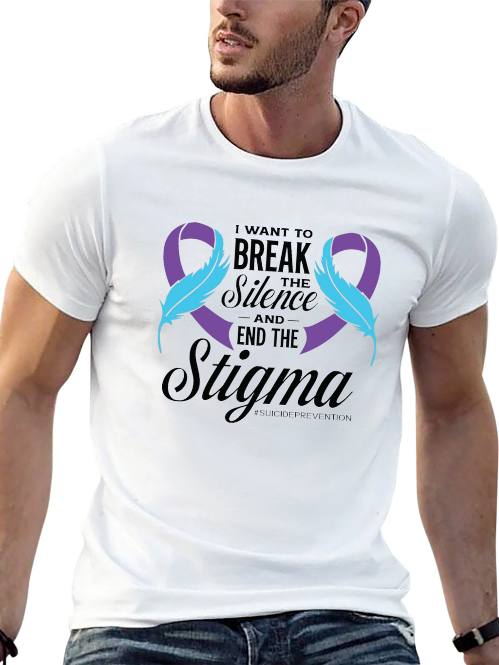 Break the Silence Suicide Awareness Ribbon Tee