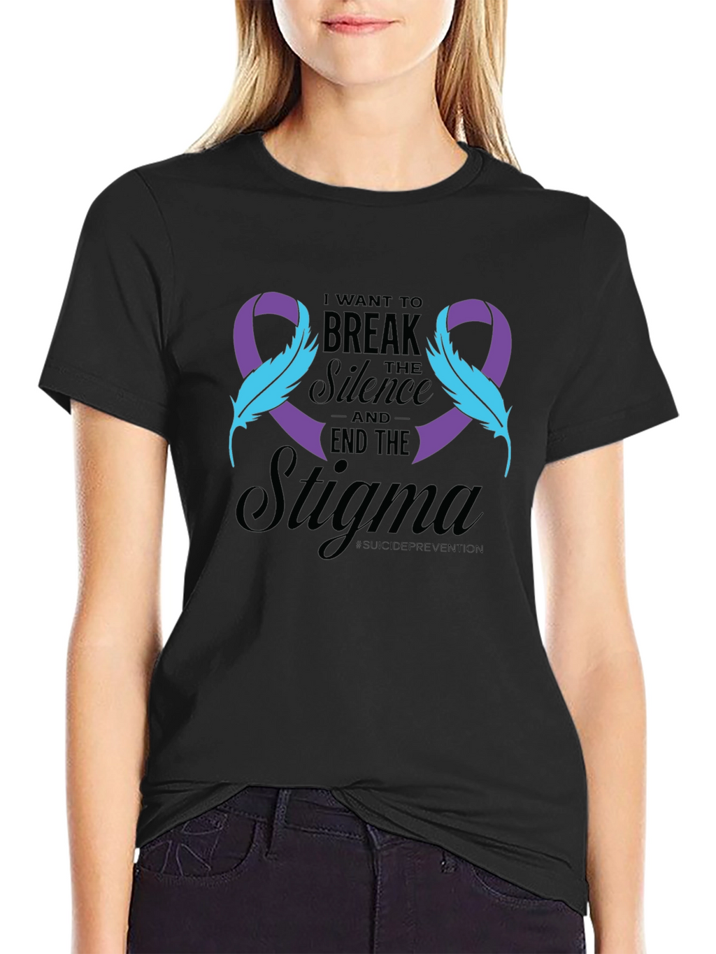 Break the Silence Suicide Awareness Ribbon Tee
