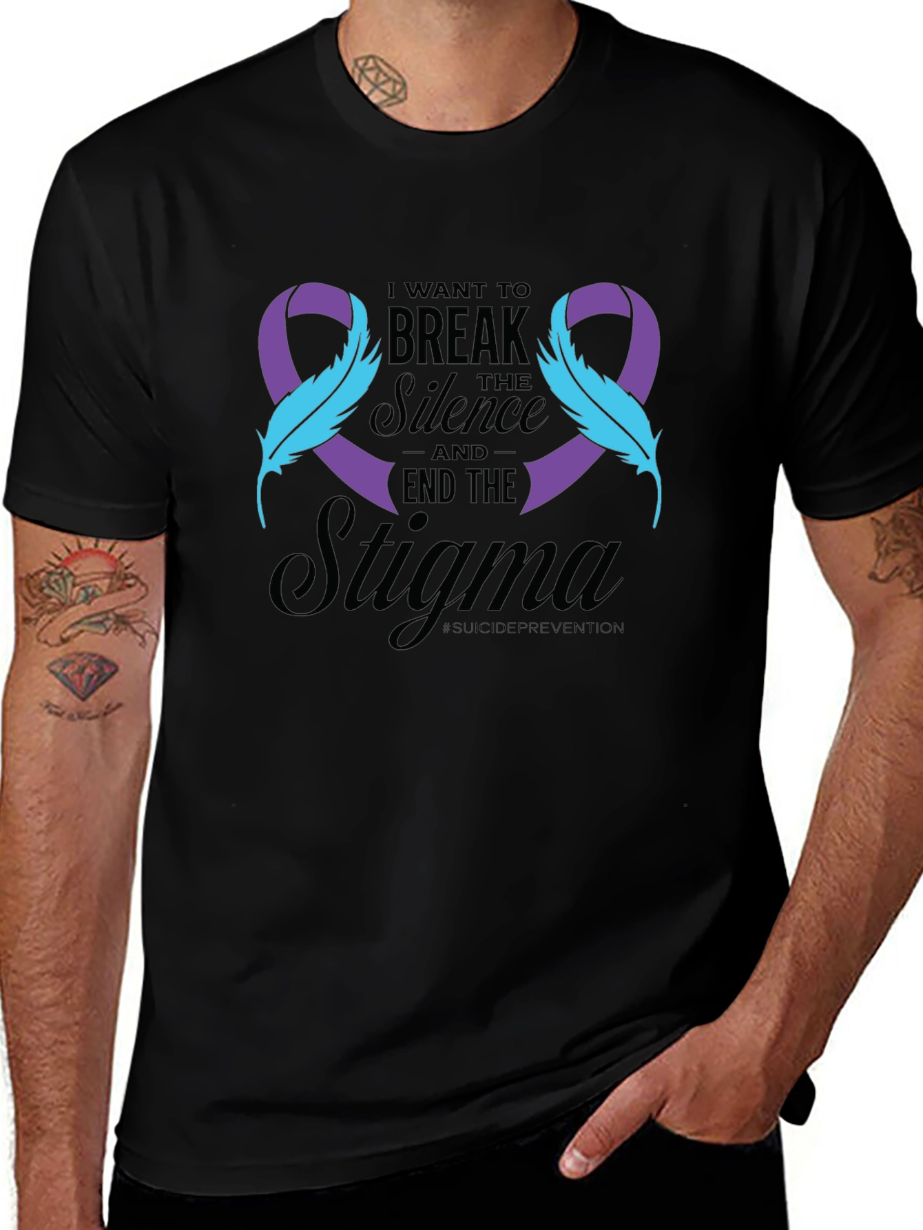 Break the Silence Suicide Awareness Ribbon Tee