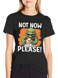 Not Now Please! Turtle T-Shirt