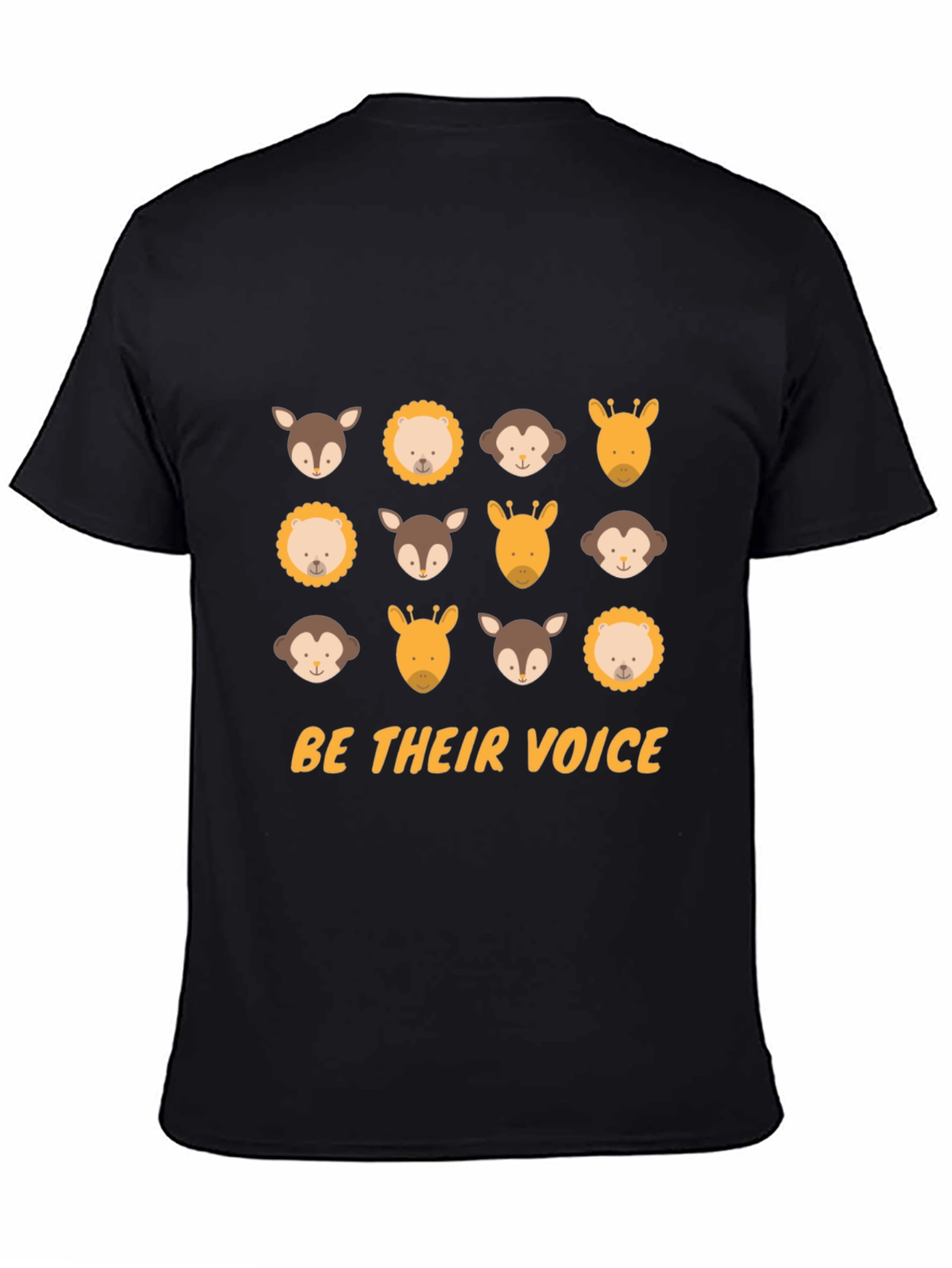 Animal Lover Tee - Be Their Voice Black T-Shirt