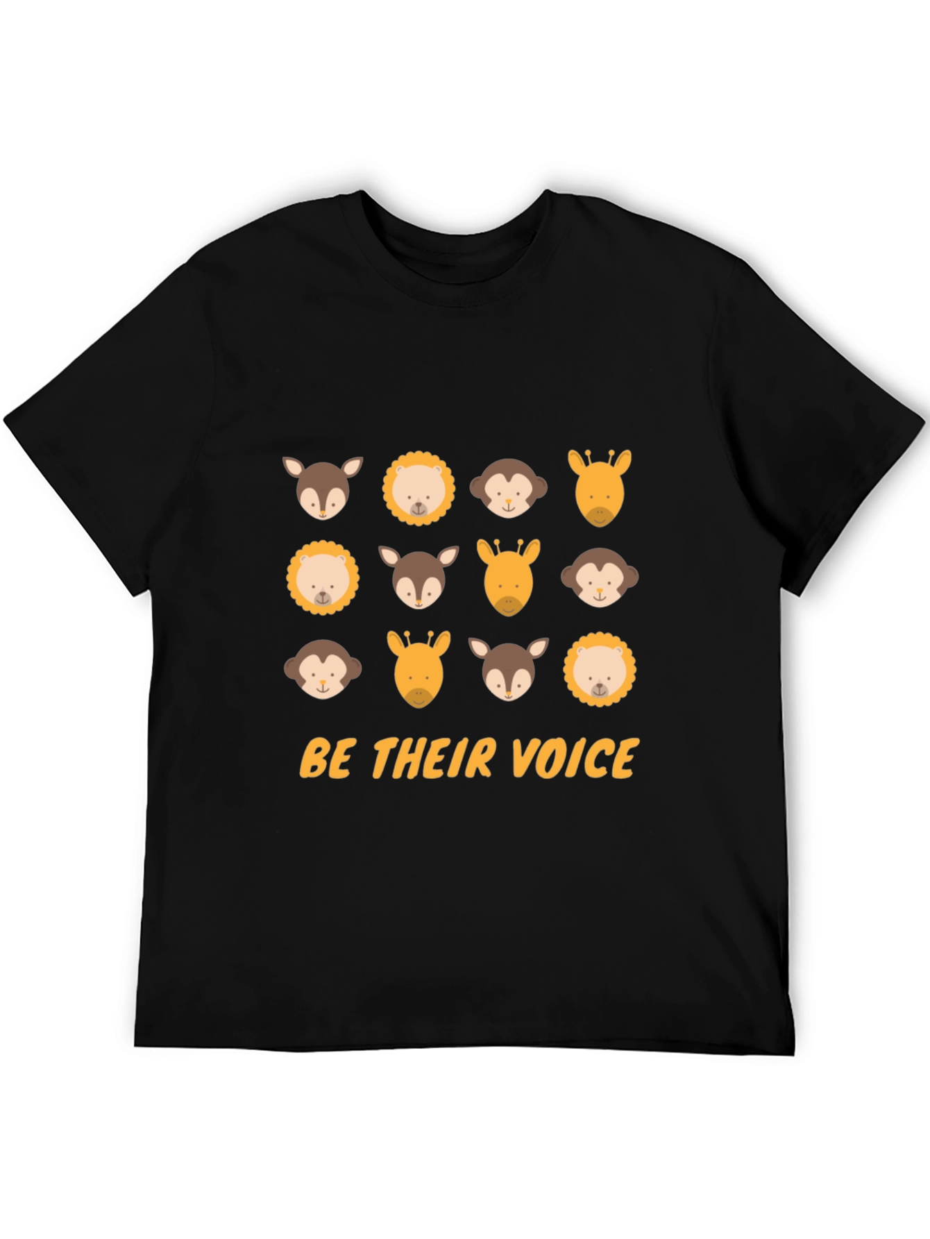 Animal Lover Tee - Be Their Voice Black T-Shirt