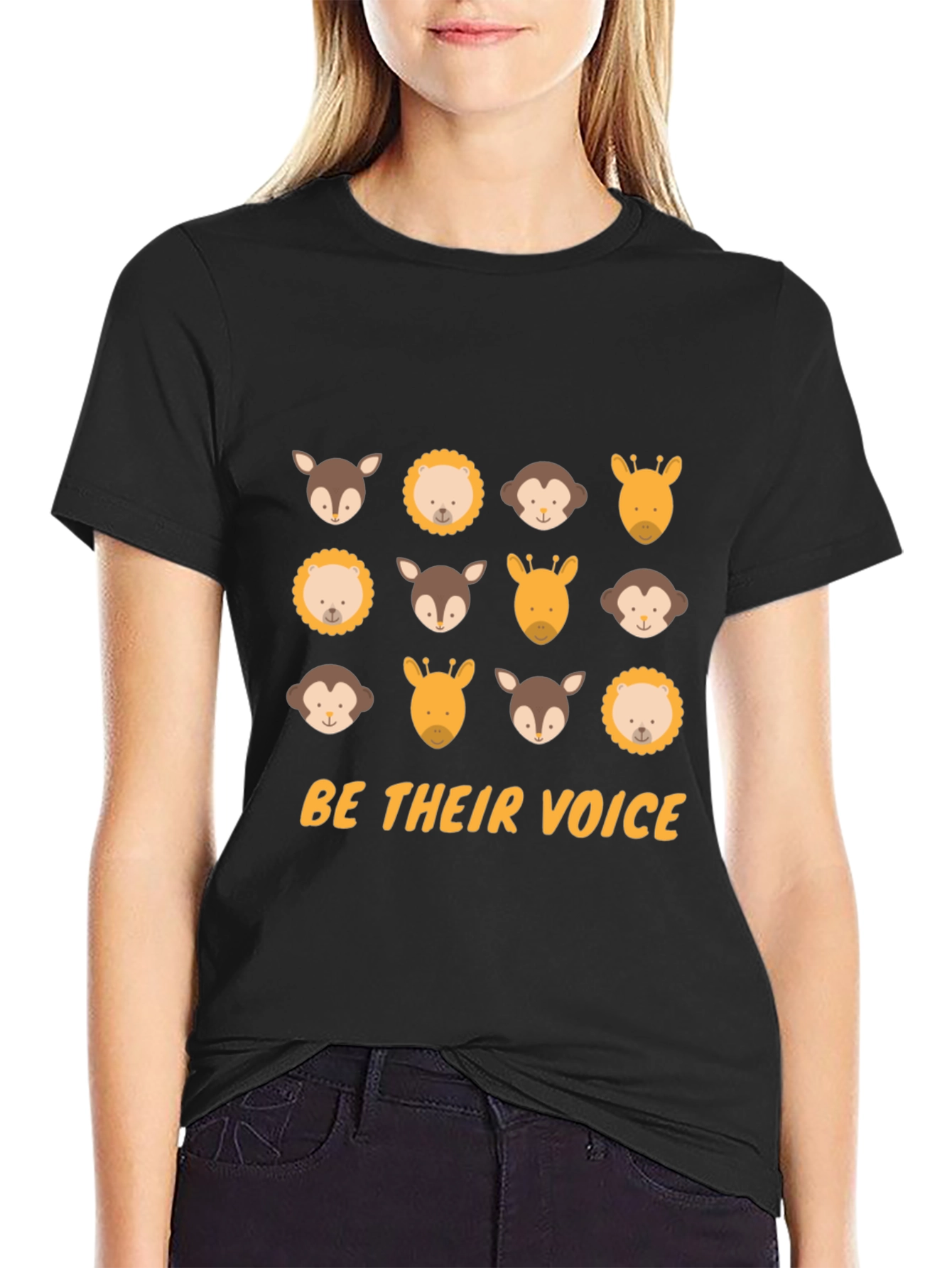 Animal Lover Tee - Be Their Voice Black T-Shirt