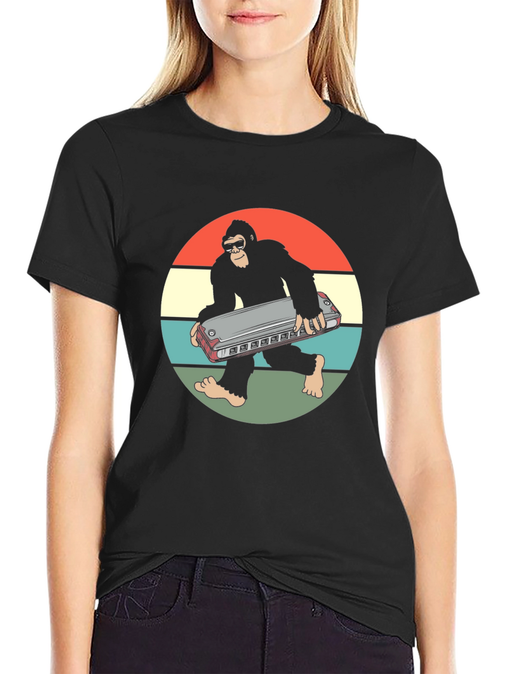Sasquatch Harmonica T-Shirt