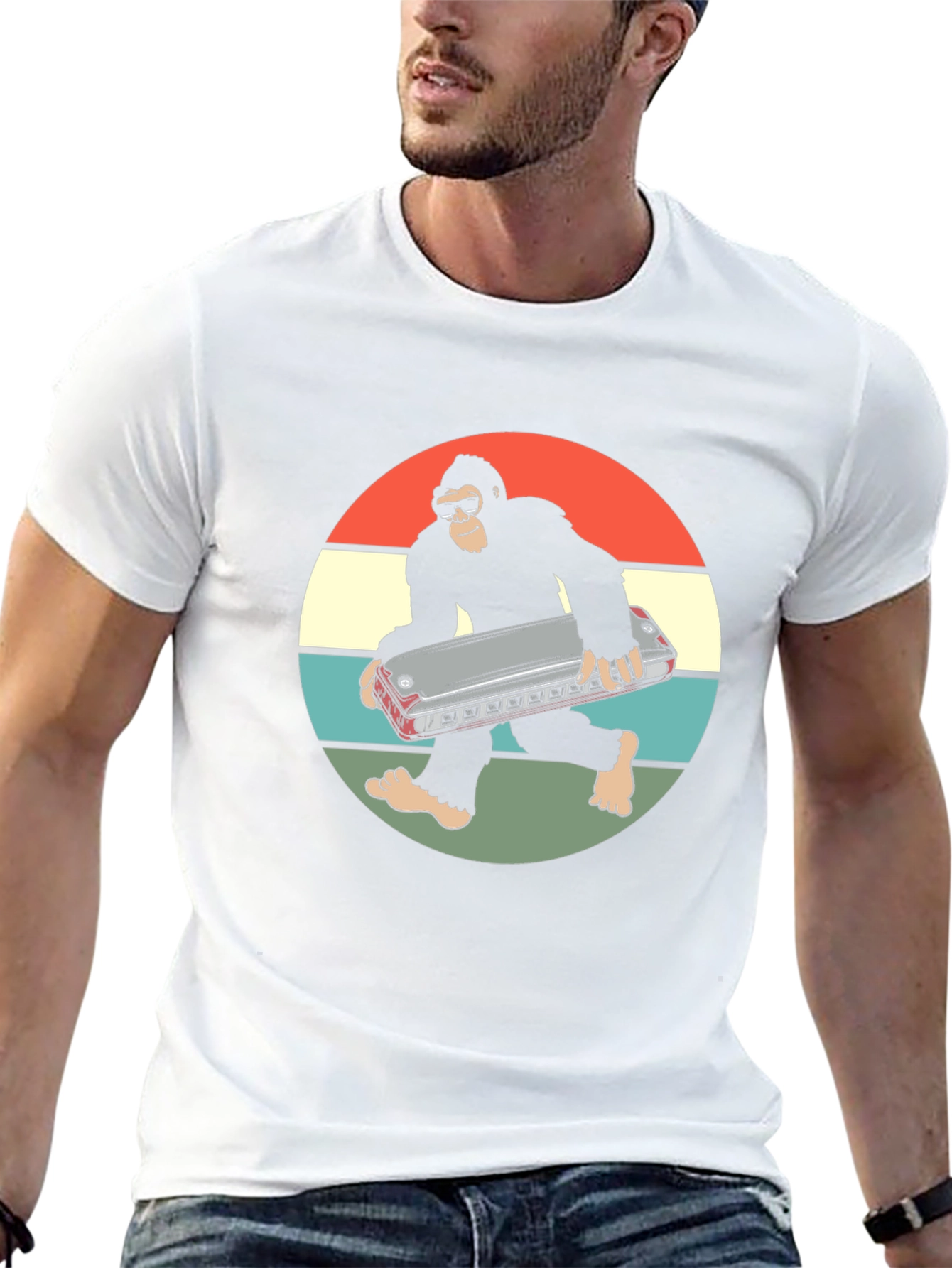 Sasquatch Harmonica T-Shirt