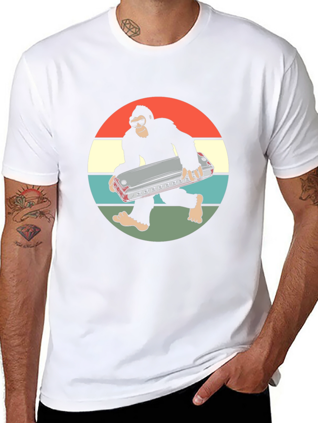 Sasquatch Harmonica T-Shirt