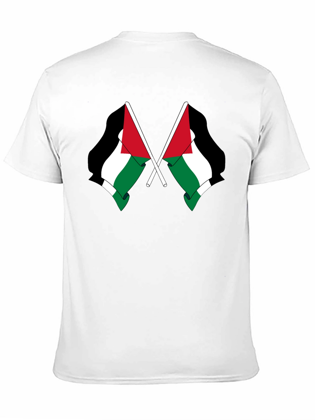 Palestine Flag T-Shirt - Mens Black Tee