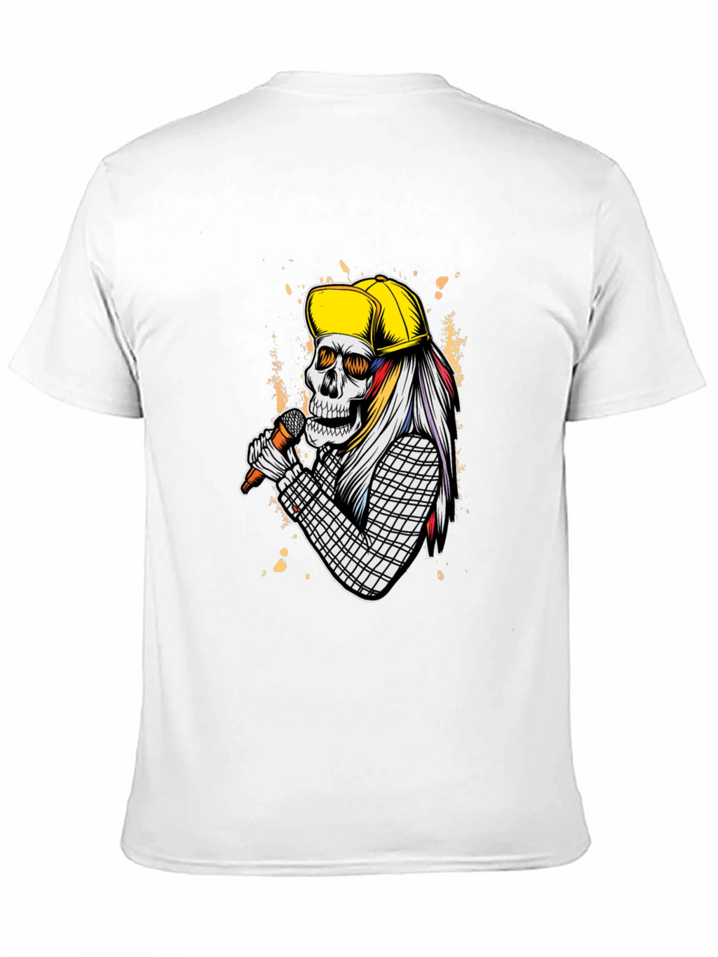 Skull Singer Graphic T-Shirt - Rock On!