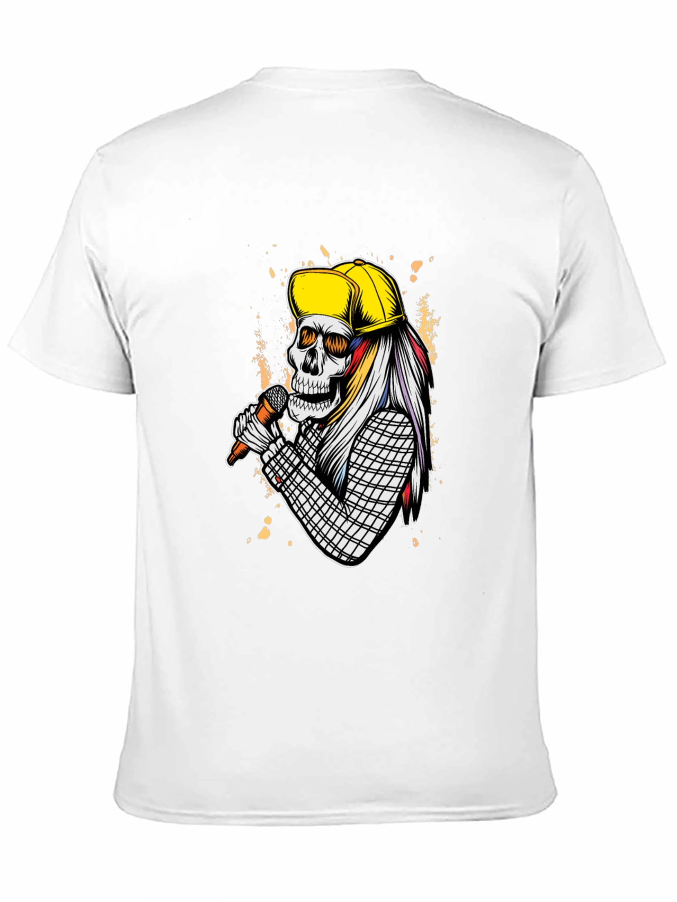 Skull Singer Graphic T-Shirt - Rock On!
