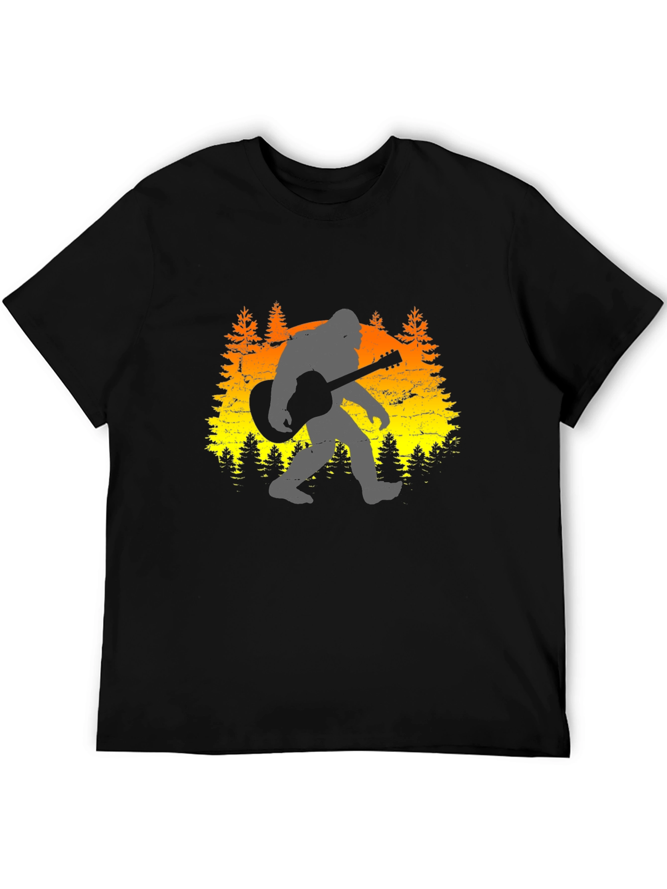 Bigfoot Guitarist Graphic Tee