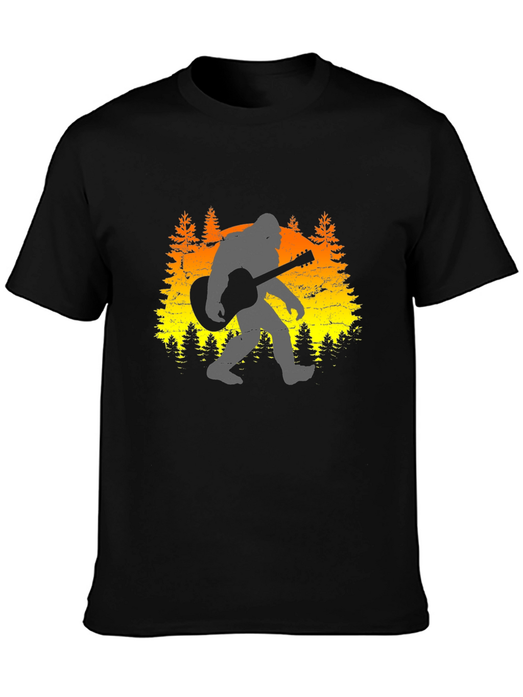 Bigfoot Guitarist Graphic Tee
