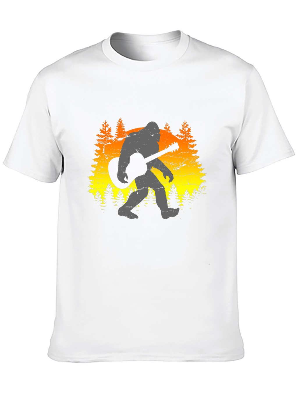 Bigfoot Guitarist Graphic Tee