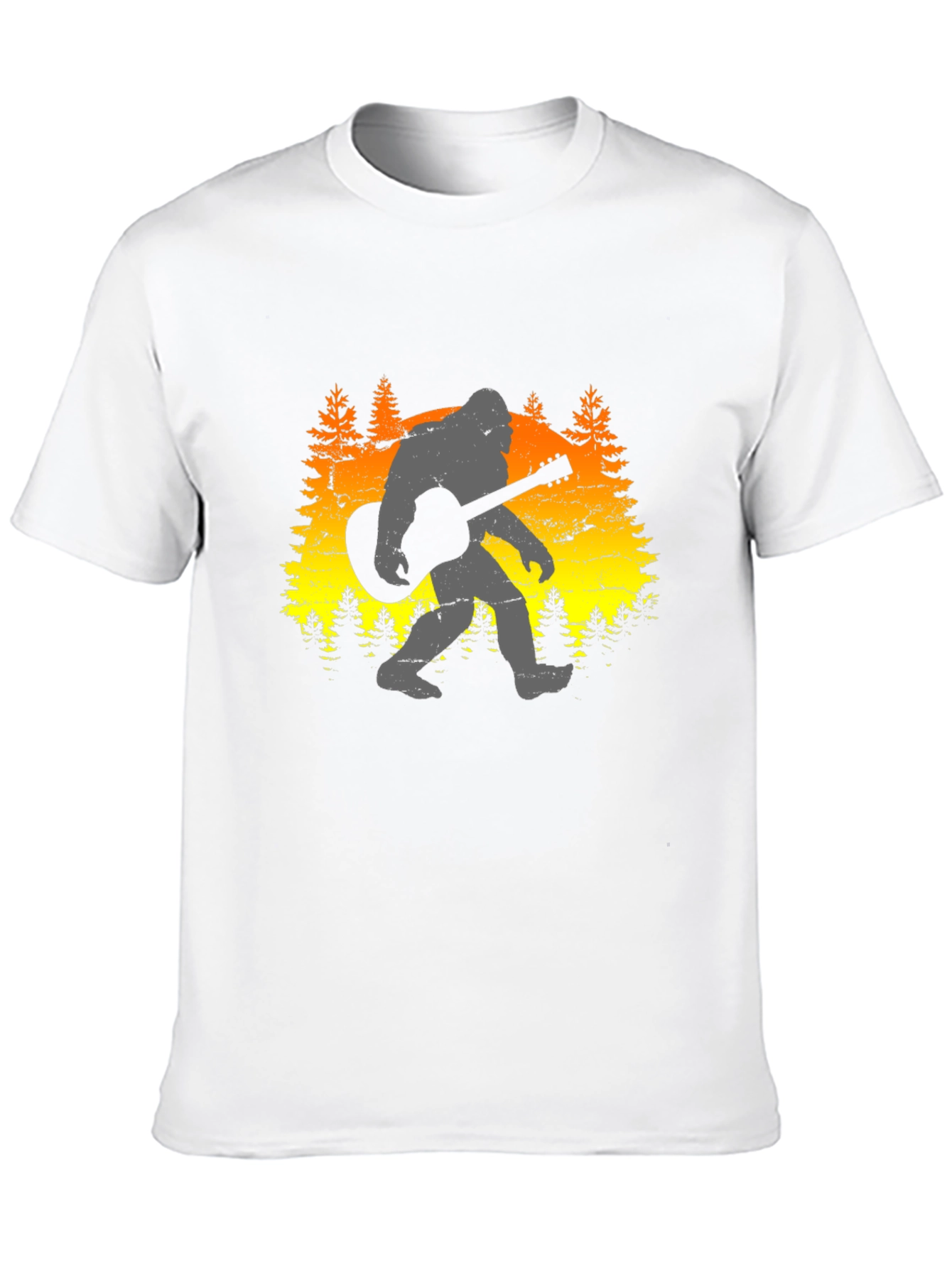 Bigfoot Guitarist Graphic Tee