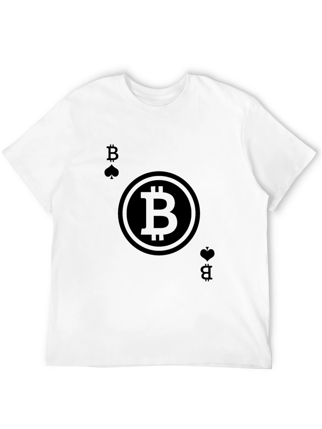 Bitcoin Ace T-Shirt - Crypto Card Design