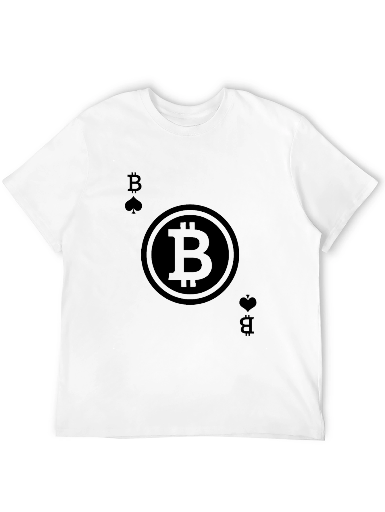 Bitcoin Ace T-Shirt - Crypto Card Design