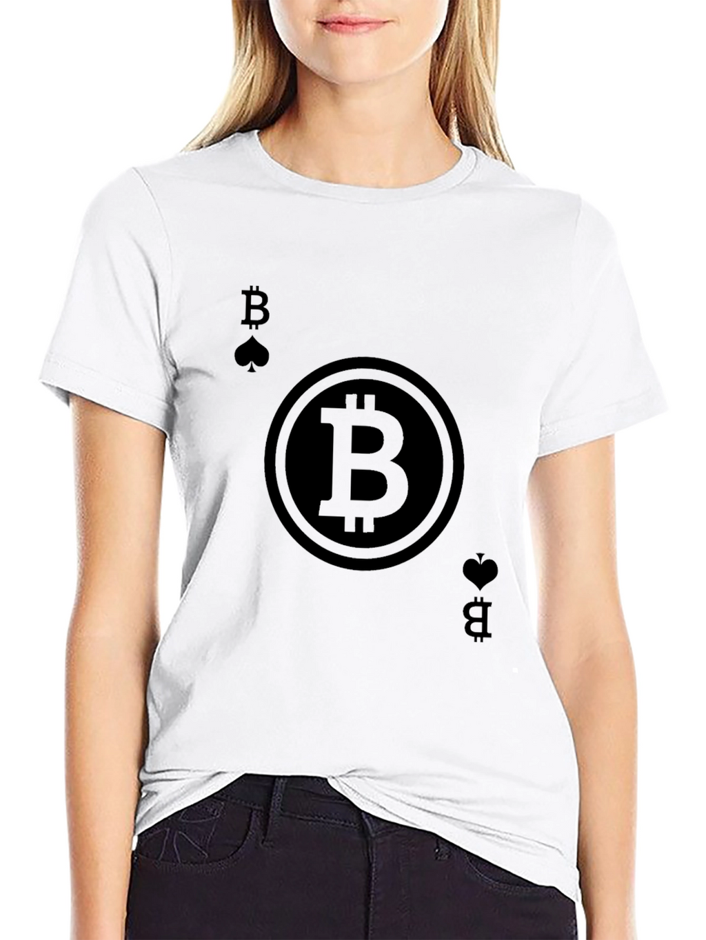 Bitcoin Ace T-Shirt - Crypto Card Design