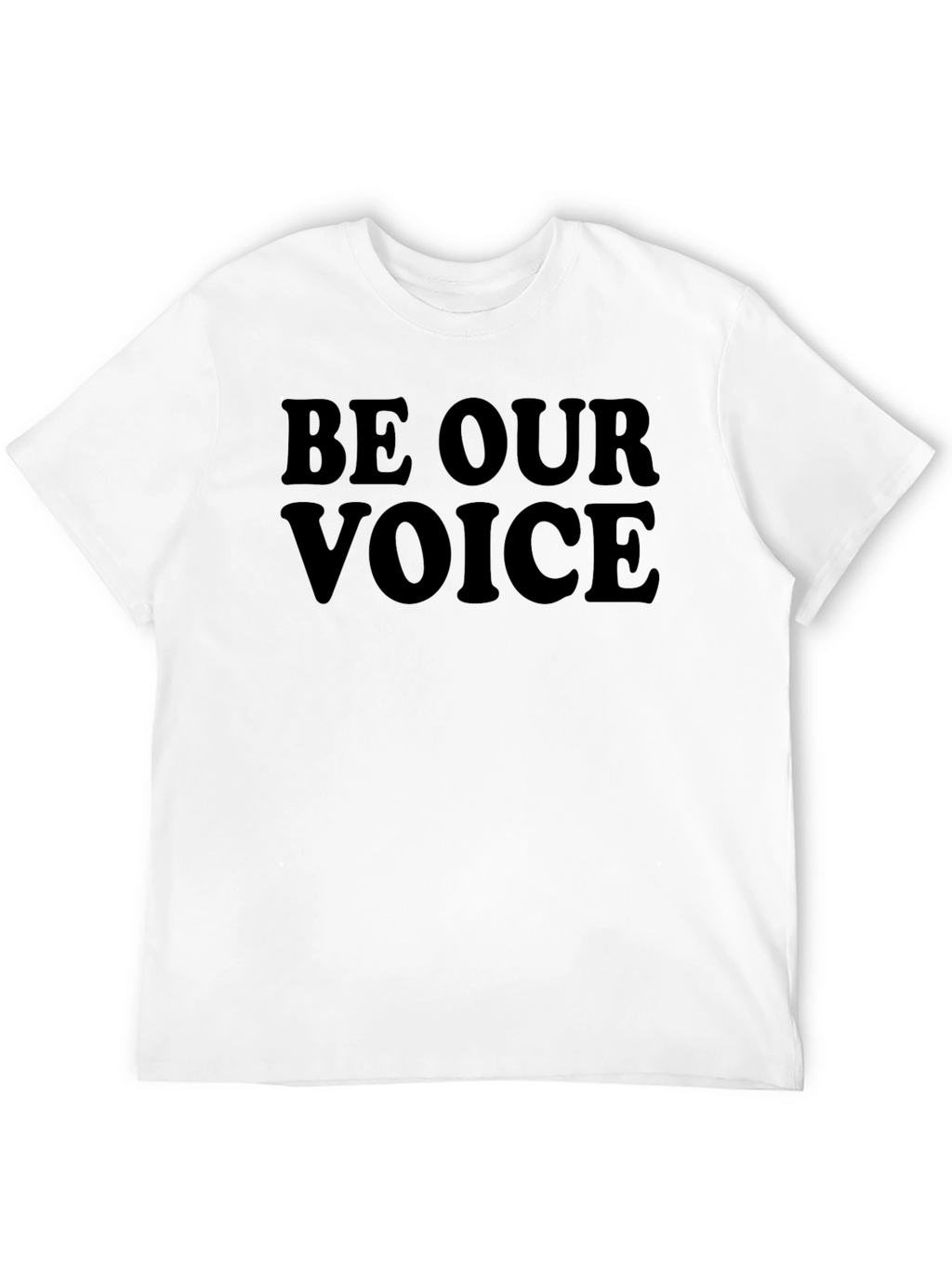 Be Our Voice Black Graphic Tee