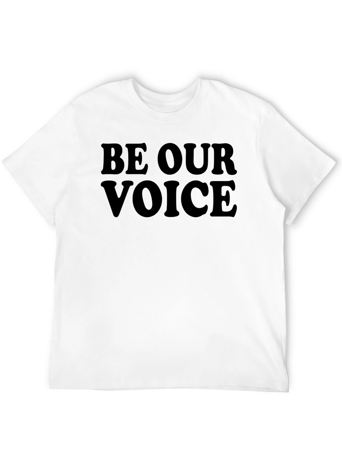 Be Our Voice Black Graphic Tee