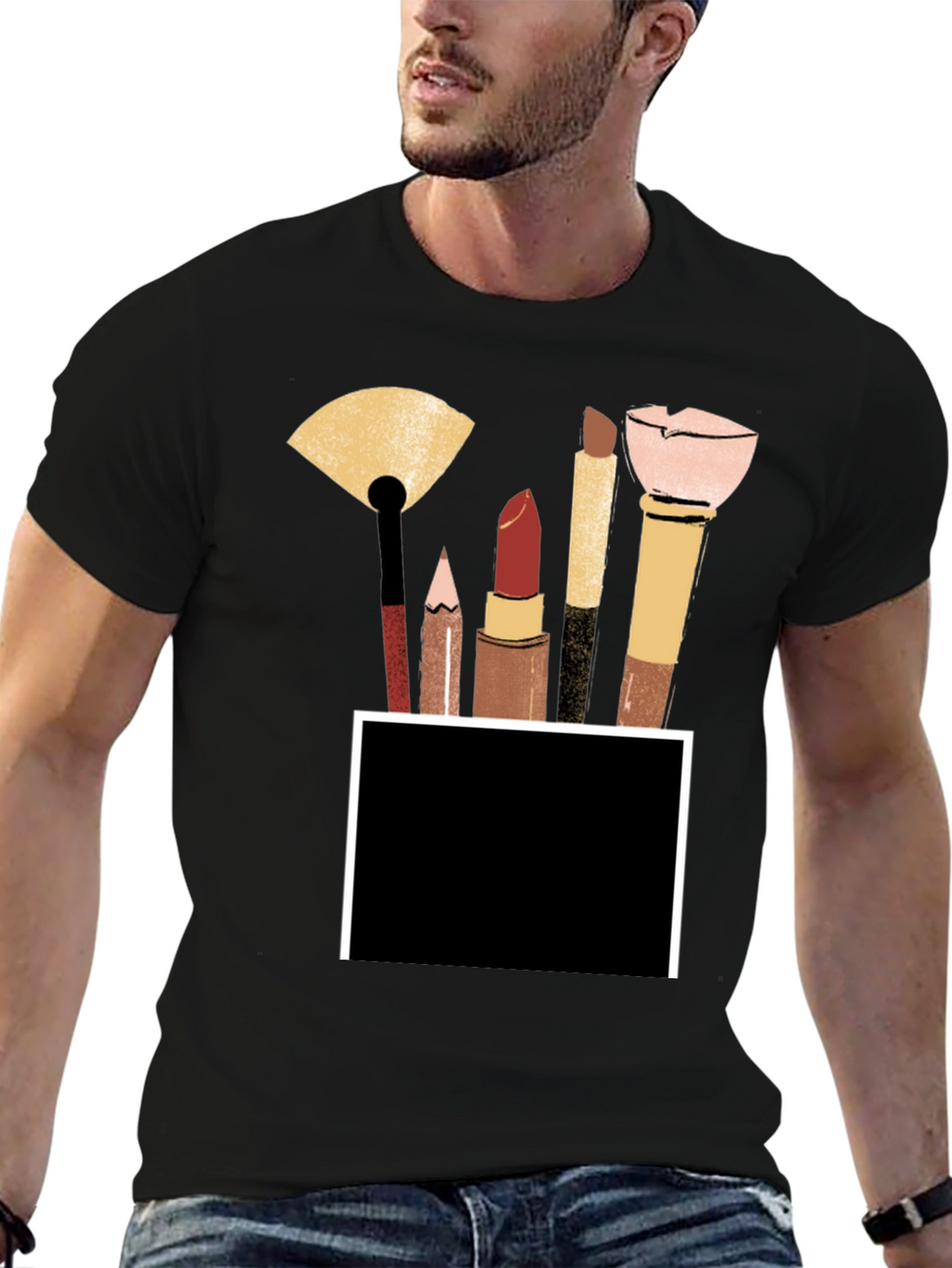 Makeup Tools Graphic Tee - Stylish & Comfortable