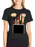 Makeup Tools Graphic Tee - Stylish & Comfortable