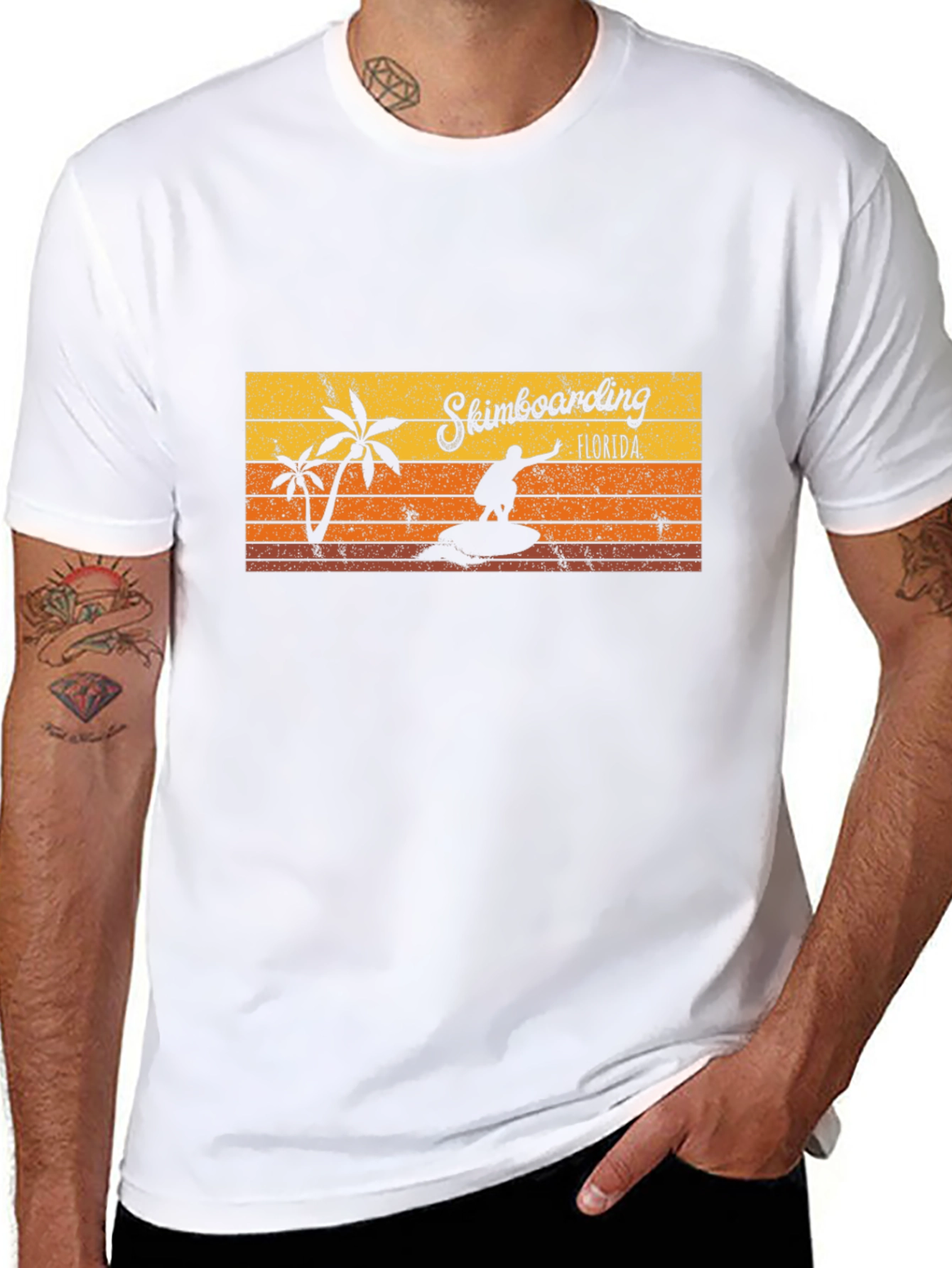 Skimboarding Florida T-Shirt Retro Style