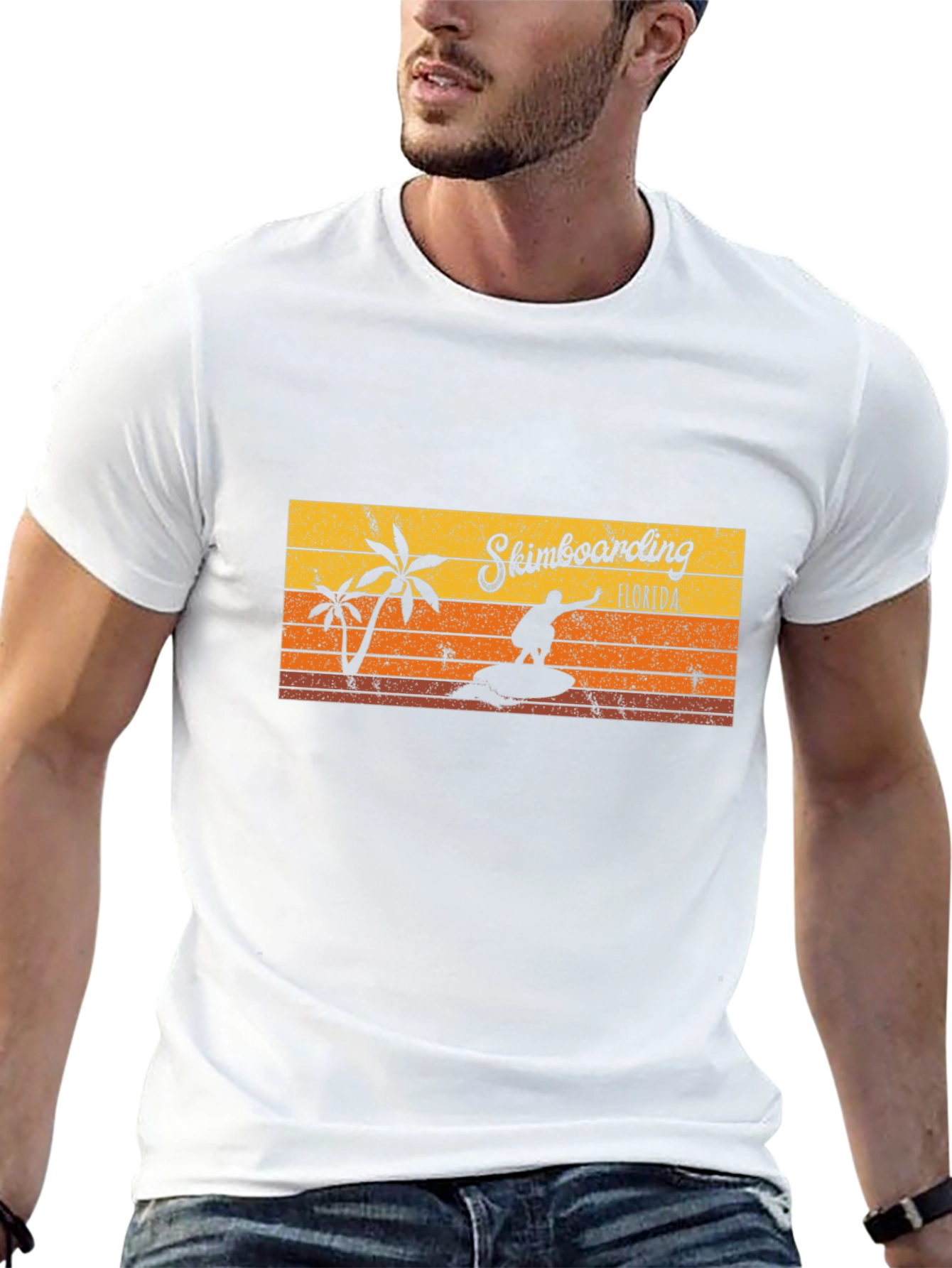 Skimboarding Florida T-Shirt Retro Style