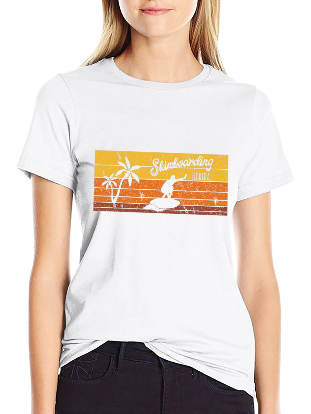 Skimboarding Florida T-Shirt Retro Style