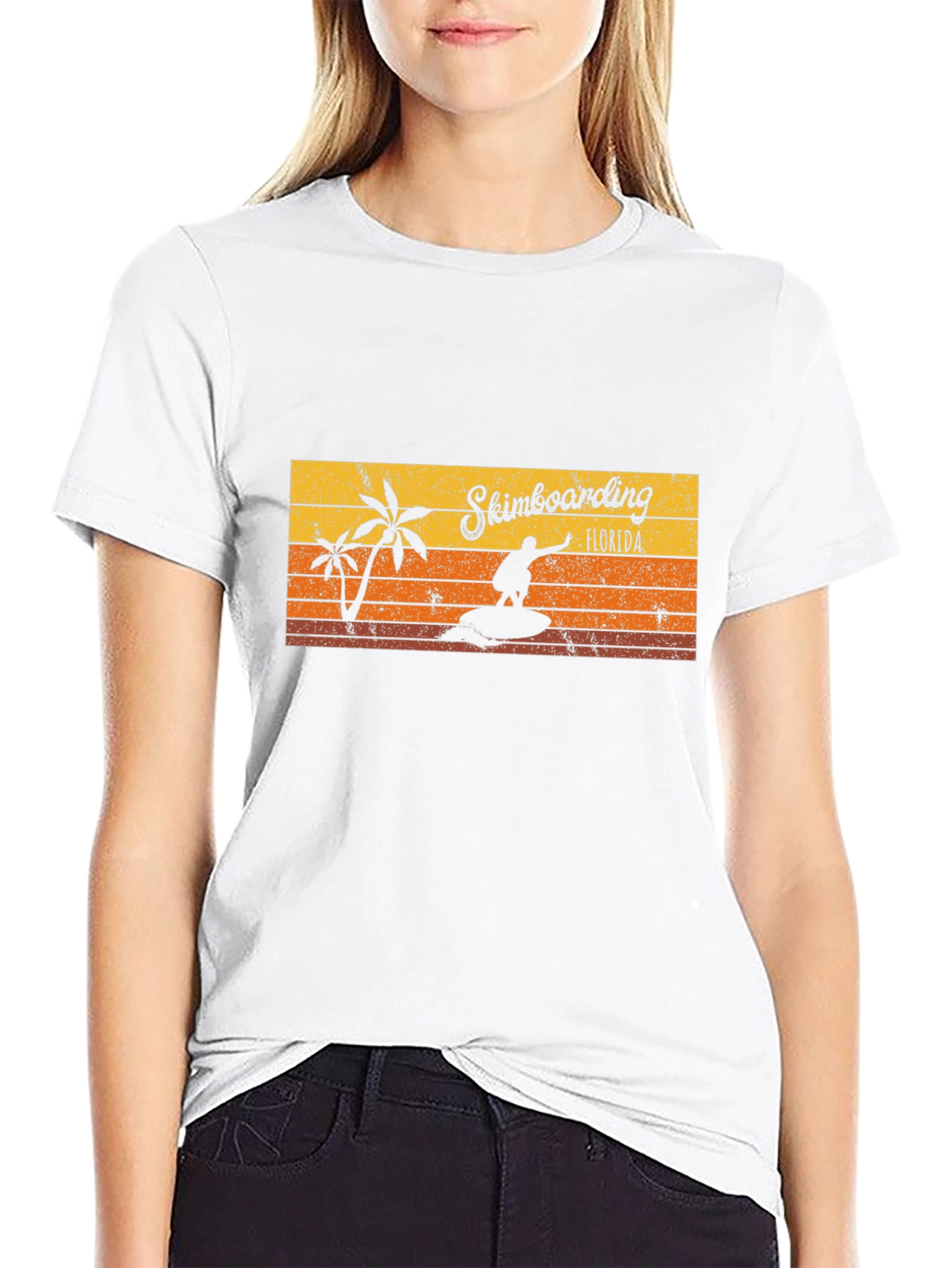 Skimboarding Florida T-Shirt Retro Style