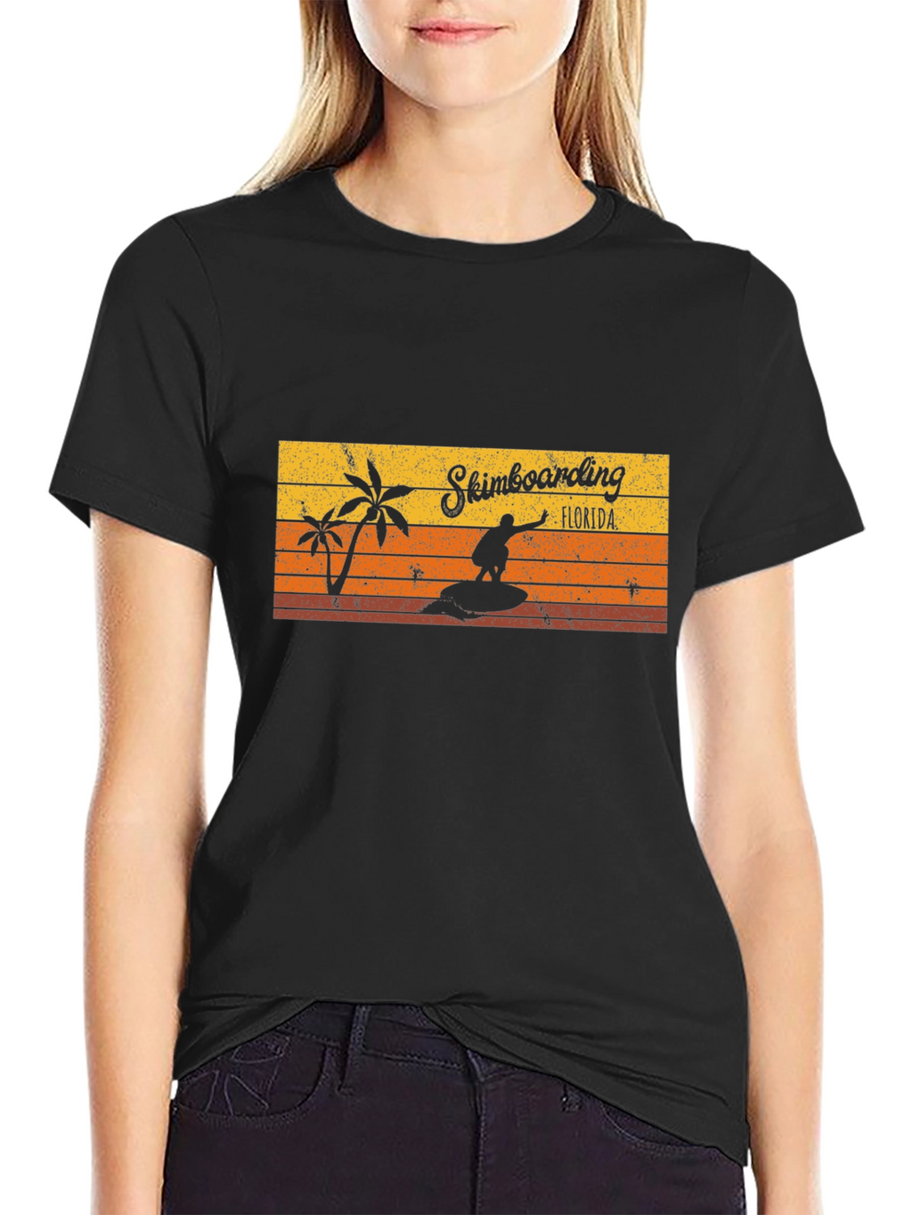 Skimboarding Florida T-Shirt Retro Style