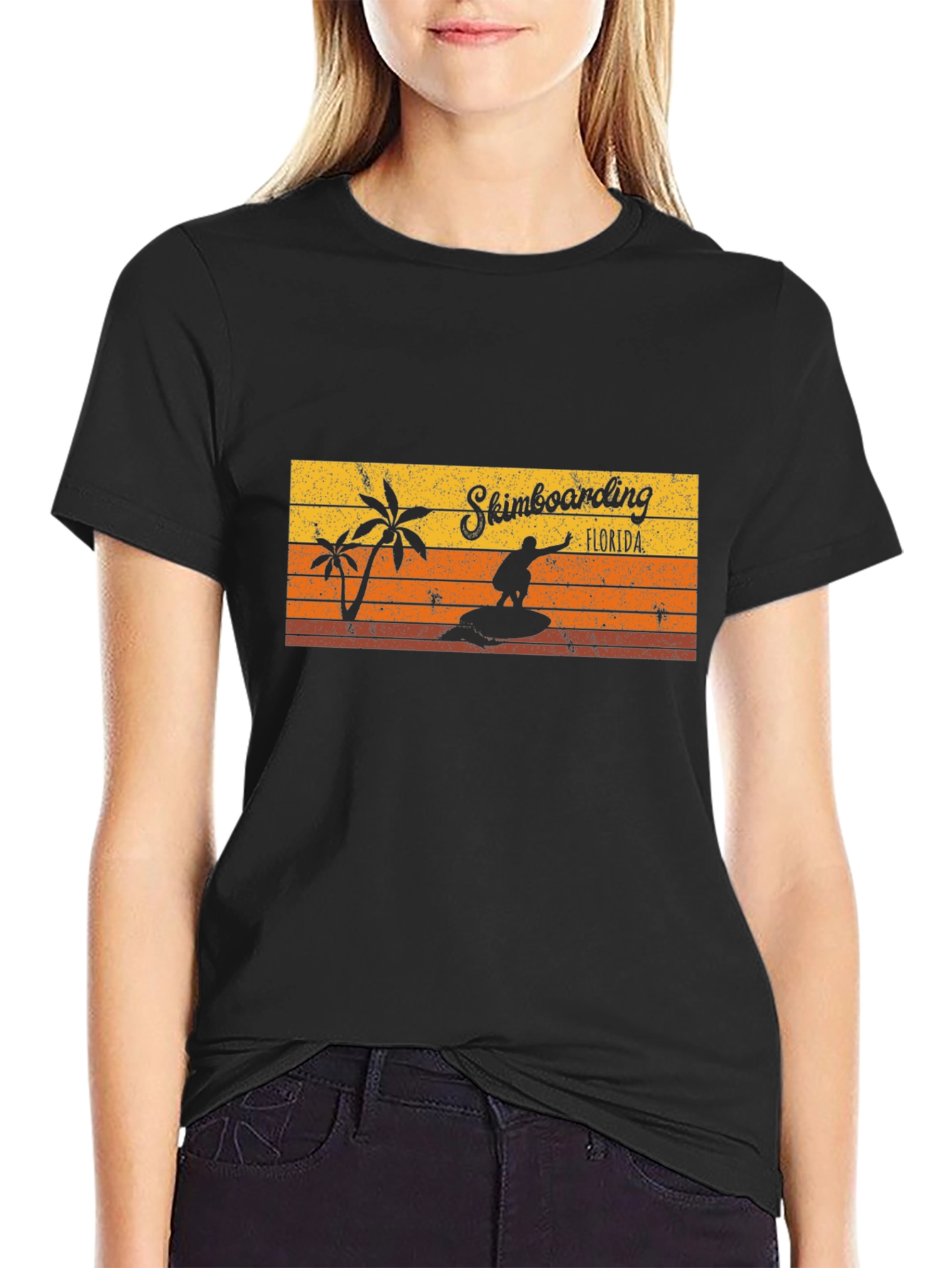 Skimboarding Florida T-Shirt Retro Style