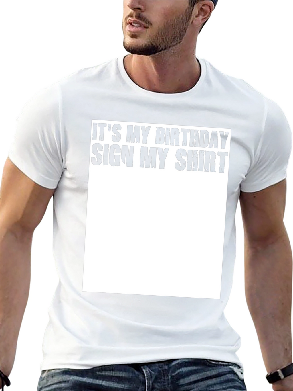 Its My Birthday Sign My Shirt - Black T-Shirt
