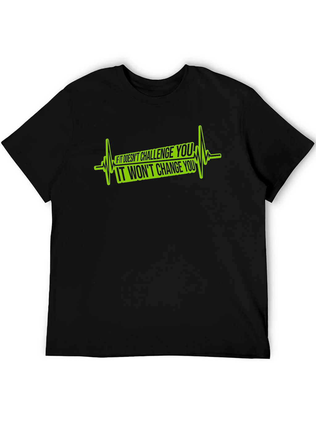 Challenge Changes You Black Graphic T-Shirt