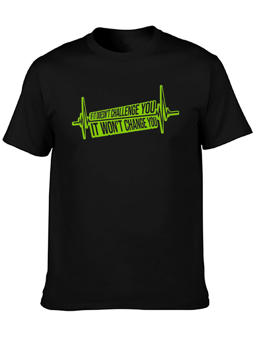 Challenge Changes You Black Graphic T-Shirt