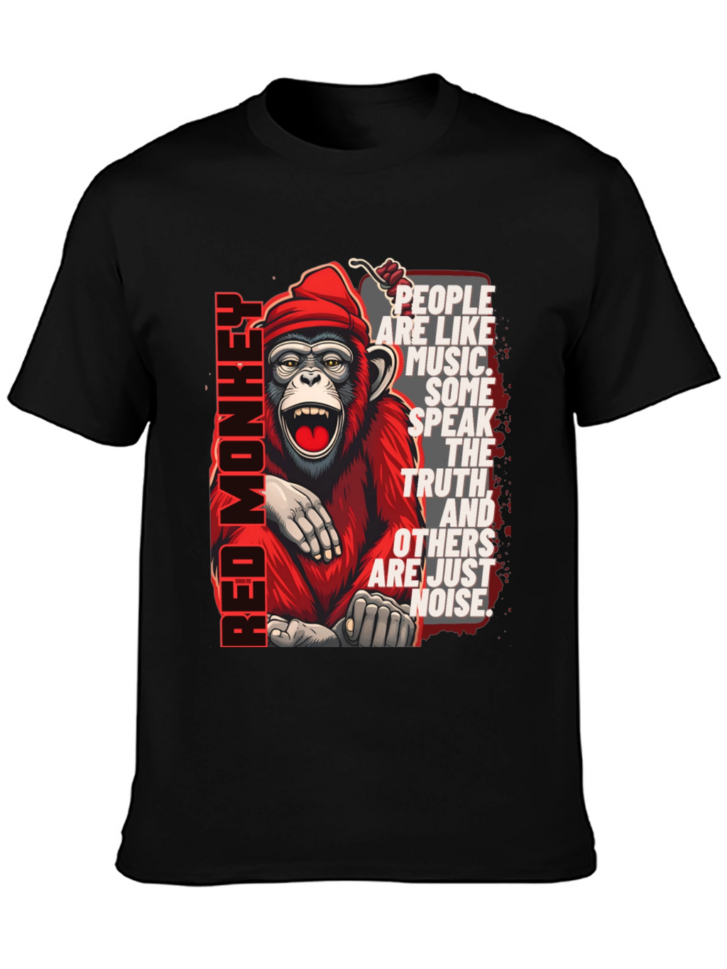 Red Monkey Graphic T-Shirt - Speak the Truth