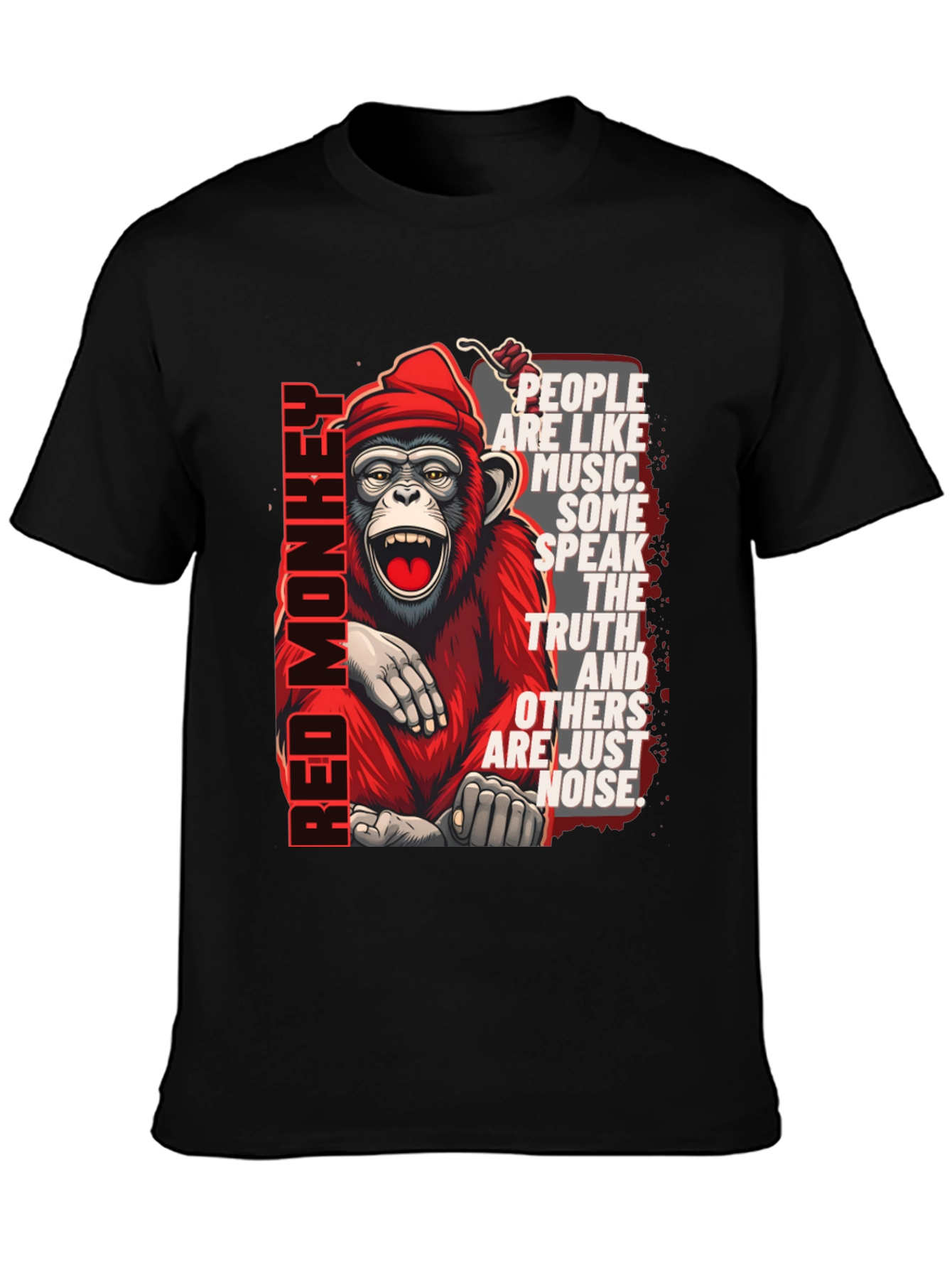 Red Monkey Graphic T-Shirt - Speak the Truth
