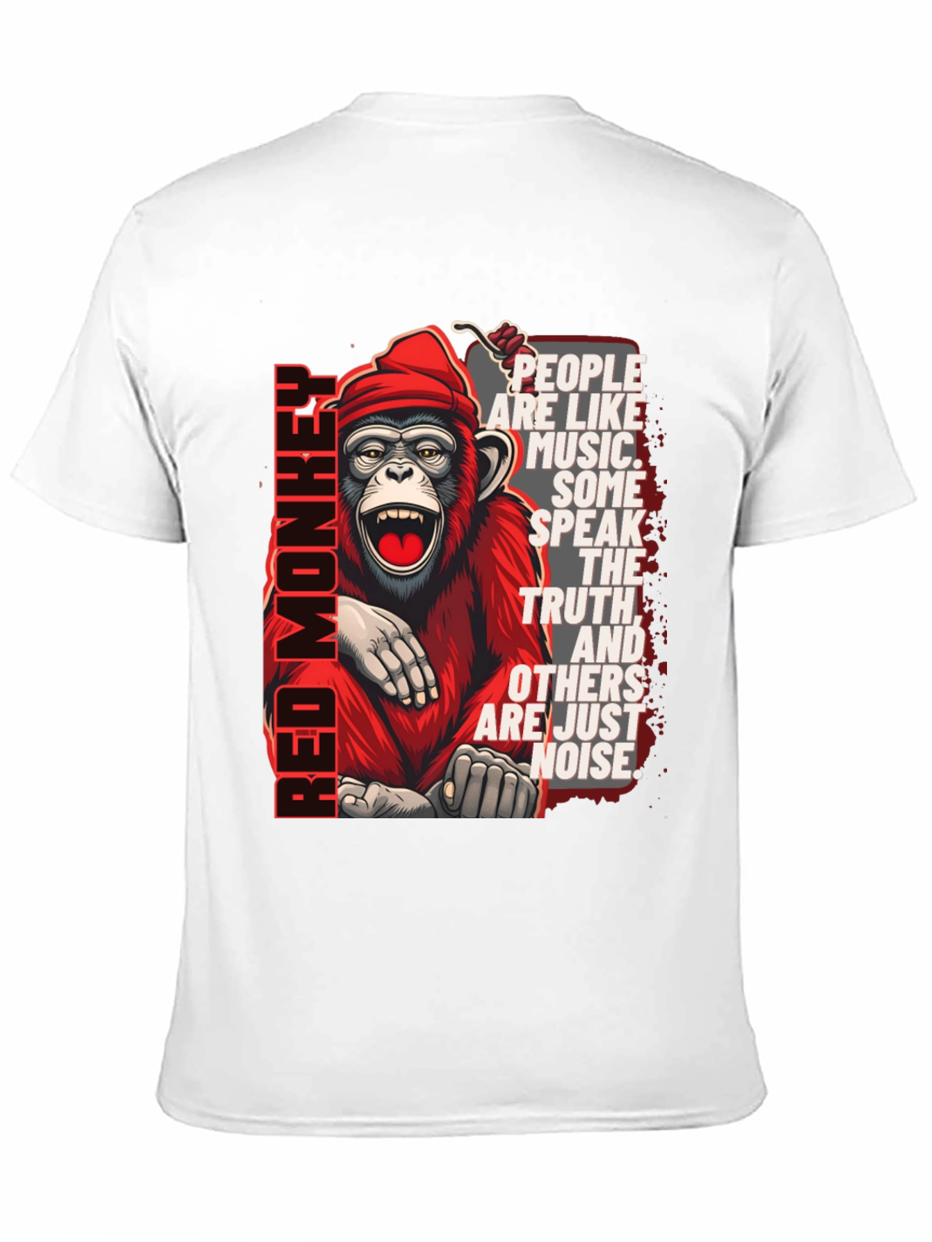 Red Monkey Graphic T-Shirt - Speak the Truth
