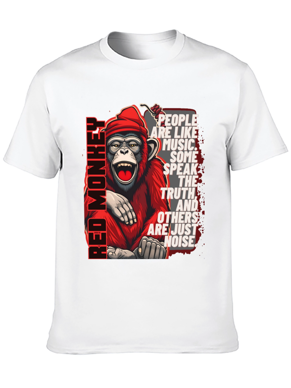 Red Monkey Graphic T-Shirt - Speak the Truth