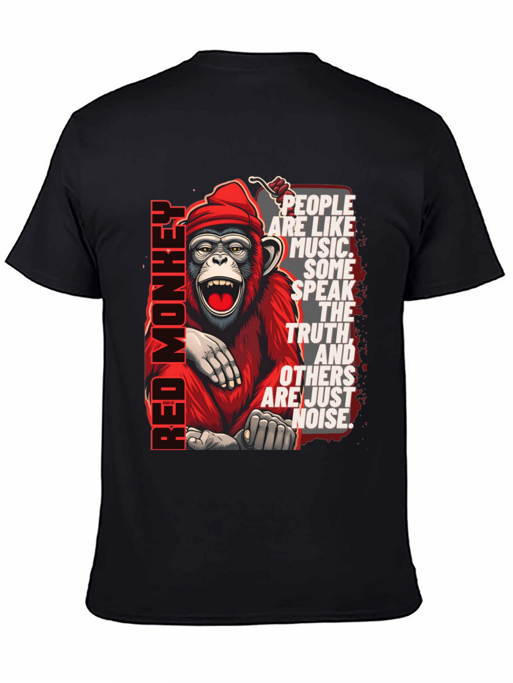 Red Monkey Graphic T-Shirt - Speak the Truth