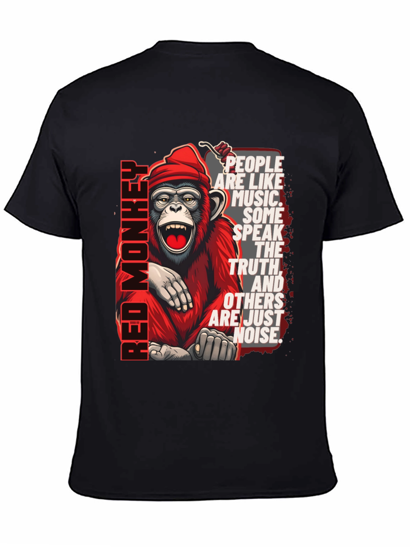 Red Monkey Graphic T-Shirt - Speak the Truth
