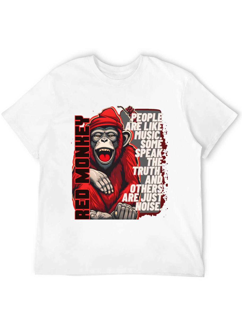 Red Monkey Graphic T-Shirt - Speak the Truth