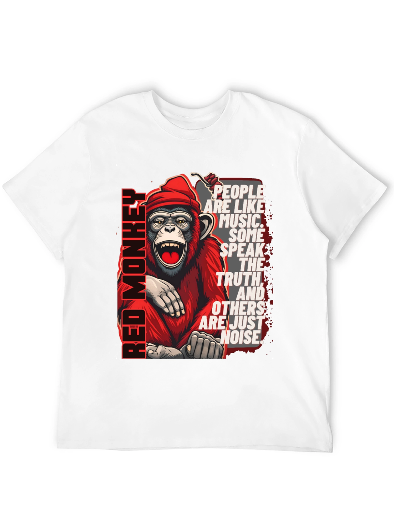 Red Monkey Graphic T-Shirt - Speak the Truth