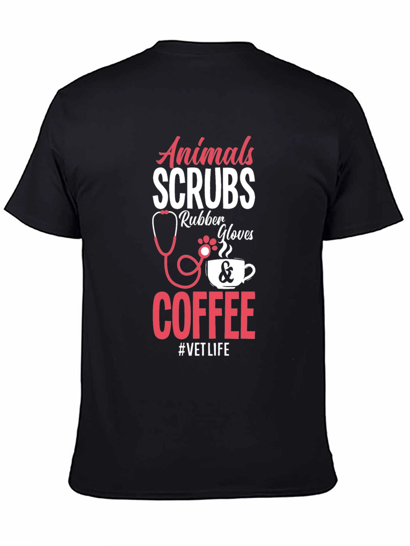 Vet Life T-Shirt - Animals Scrubs Coffee Tee
