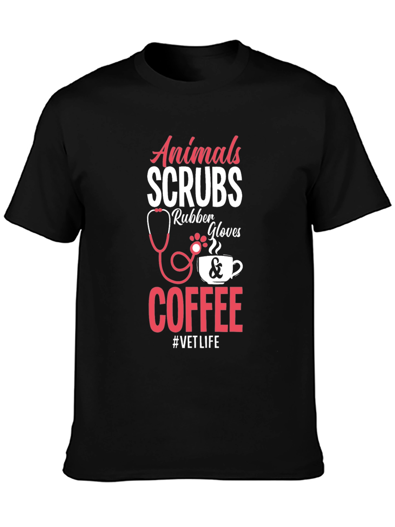Vet Life T-Shirt - Animals Scrubs Coffee Tee